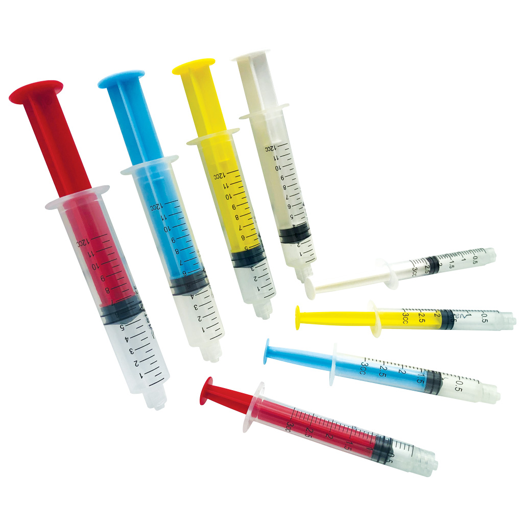 Colored Luer-Lock Syringes Family Photo